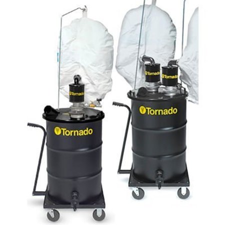 POWR-FLITE Tornado® Single Air Jumbo Series Wet/Dry Industrial Vacuum, Black 95955